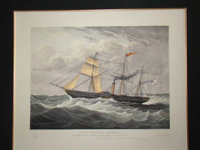 "The British Queen on her First voyage from London to New York" published in 1838 — image 4